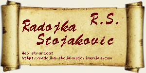 Radojka Stojaković vizit kartica
